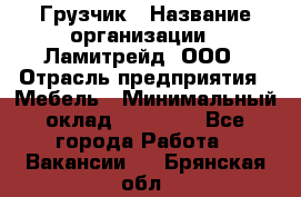 Грузчик › Название организации ­ Ламитрейд, ООО › Отрасль предприятия ­ Мебель › Минимальный оклад ­ 30 000 - Все города Работа » Вакансии   . Брянская обл.